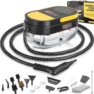 Handheld Steam Cleaner for Home Use – 1600ml Tank, 15-Second Heat-Up, Multi-Surface Cleaning